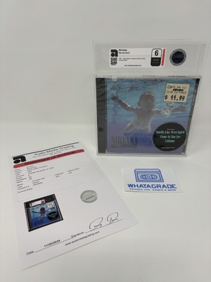 NIRVANA nevermind SEALED 1991 DGC   AMG 6 GRADED CD W/HYPE STICKER   Epic