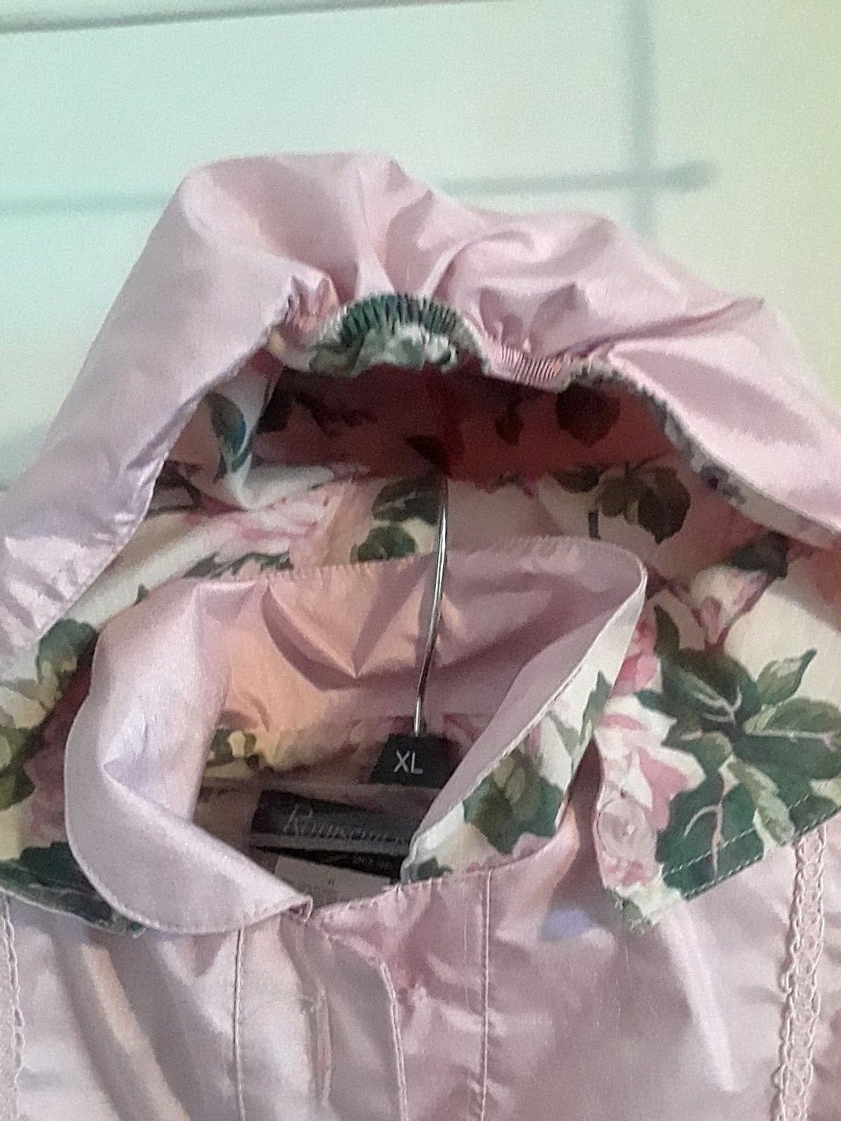 Girl's ROTHSCHILD Size 4T Pink Coat Jacket w/ Detachable Floral Lined Hood