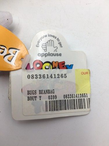 APPLAUSE BUGS BUNNY BEAN BAG PLUSH