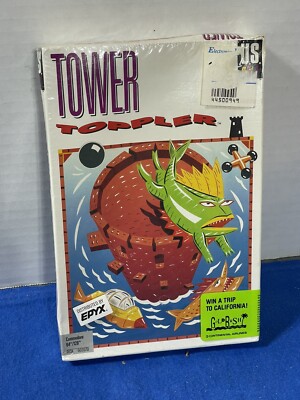 Tower Toppler Floppy Commodore 64 Sealed Brand New EPYX US Gold 