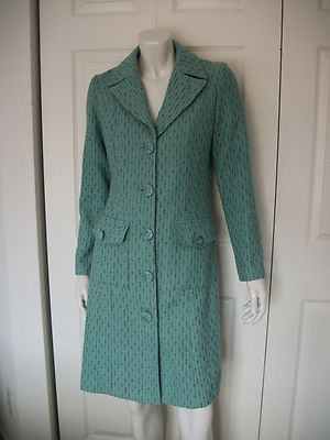 WMNS M SEAFOAM GREEN LONG BUTTON DOWN BLAZER / COAT by PINEAPPLE PATCH