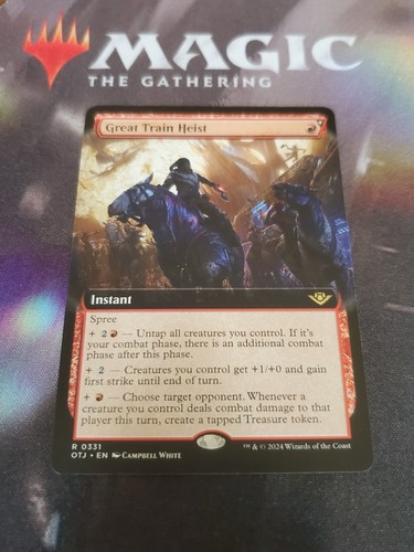 MTG. Great Train Heist. Borderless. Outlaws of Thunder