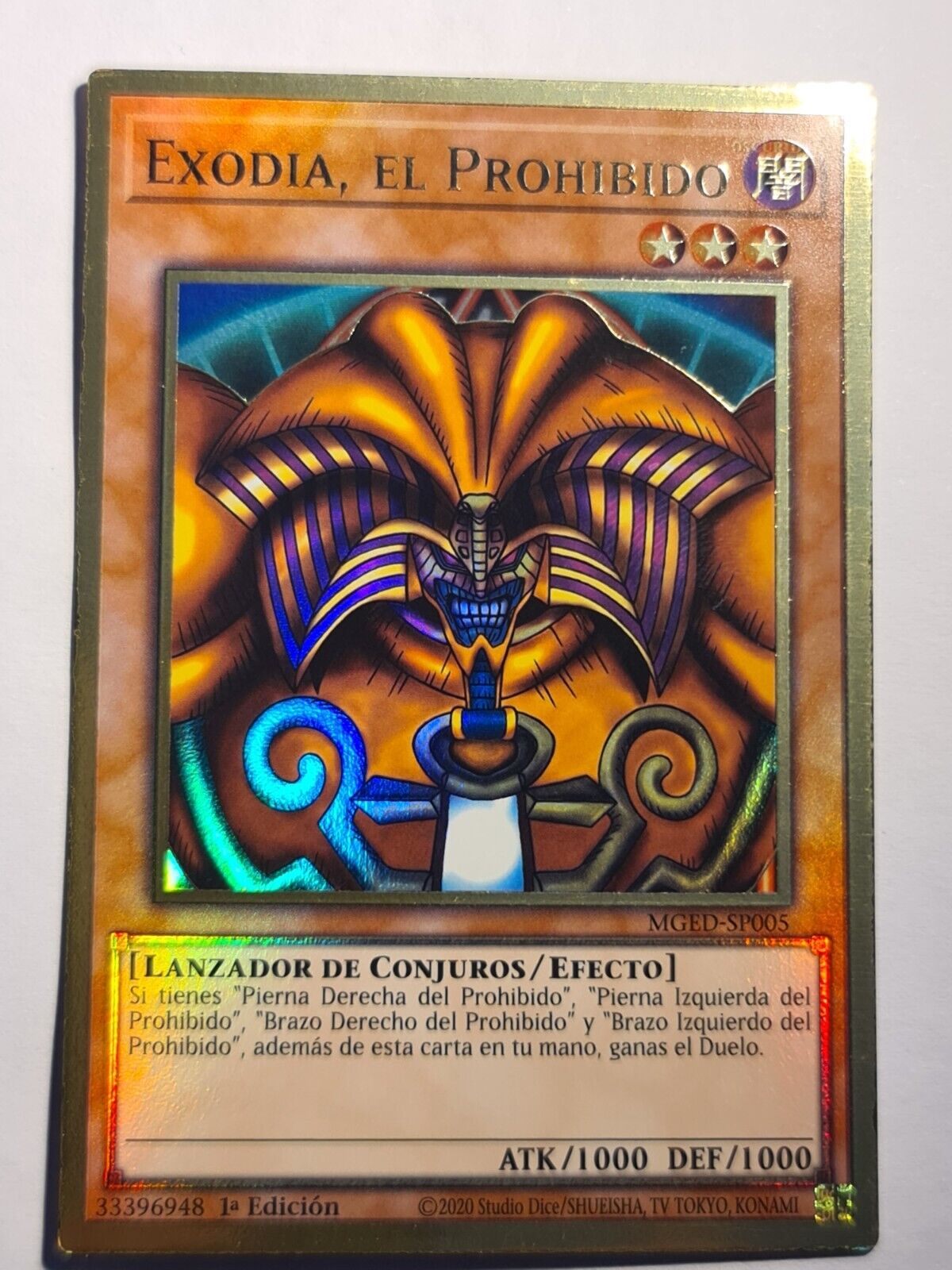 Exodia the Forbidden One○YUGIOH○MGED○PREMIUM GOLD RARE Exodia the Forbidden One○YUGIOH○MGED○PREMIUM GOLD RARE