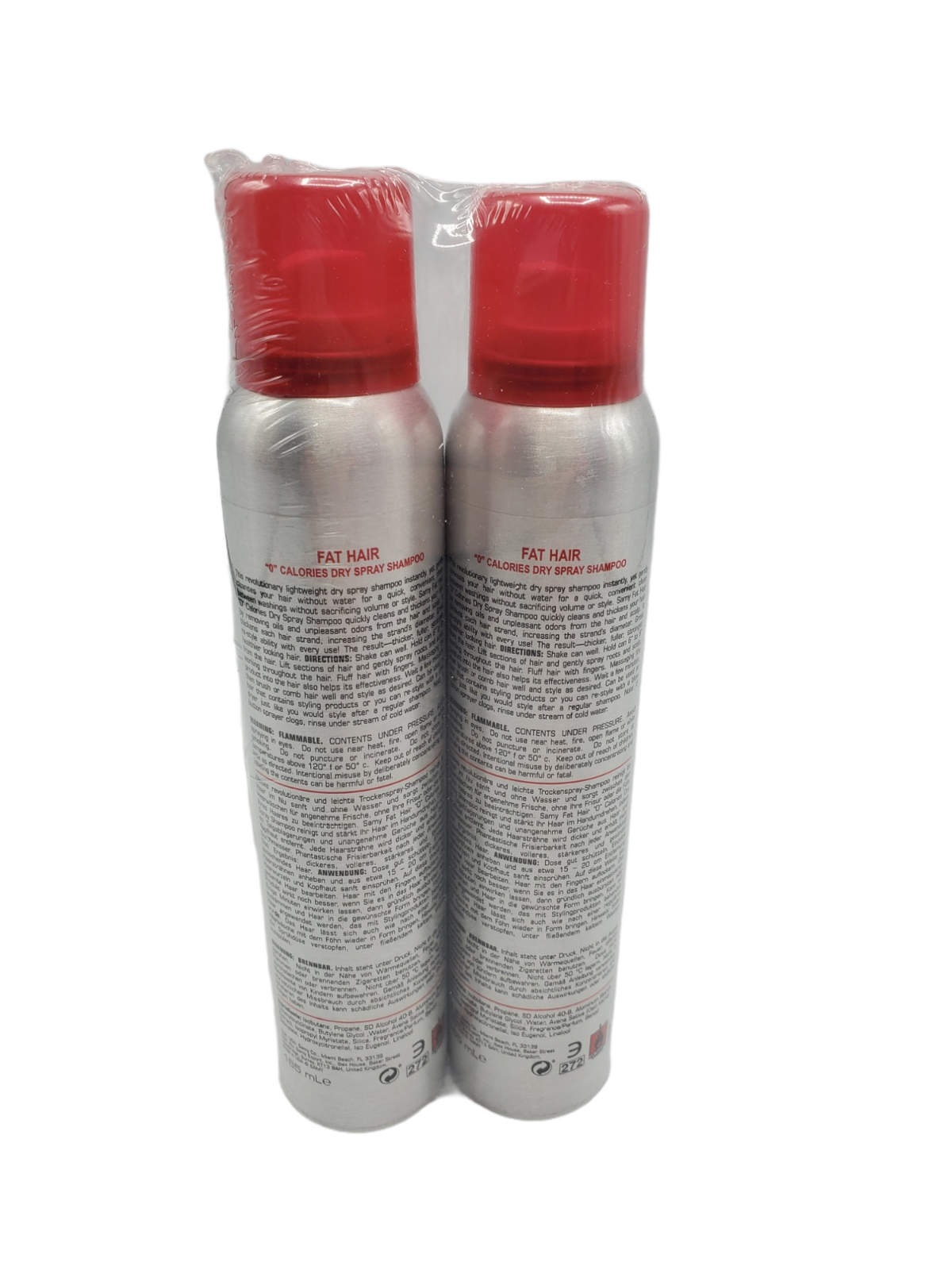 Samy Fat Hair Dry Spray Shampoo with Oat Extract, 3.5 oz (SEALED SET OF 2)