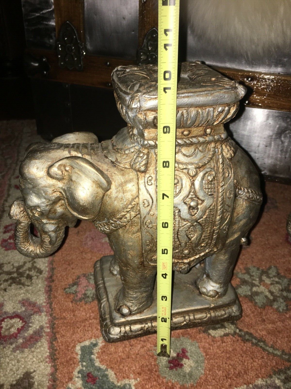 ELEPHANT LARGE CANDLE HOLDERS  SET OF 2
