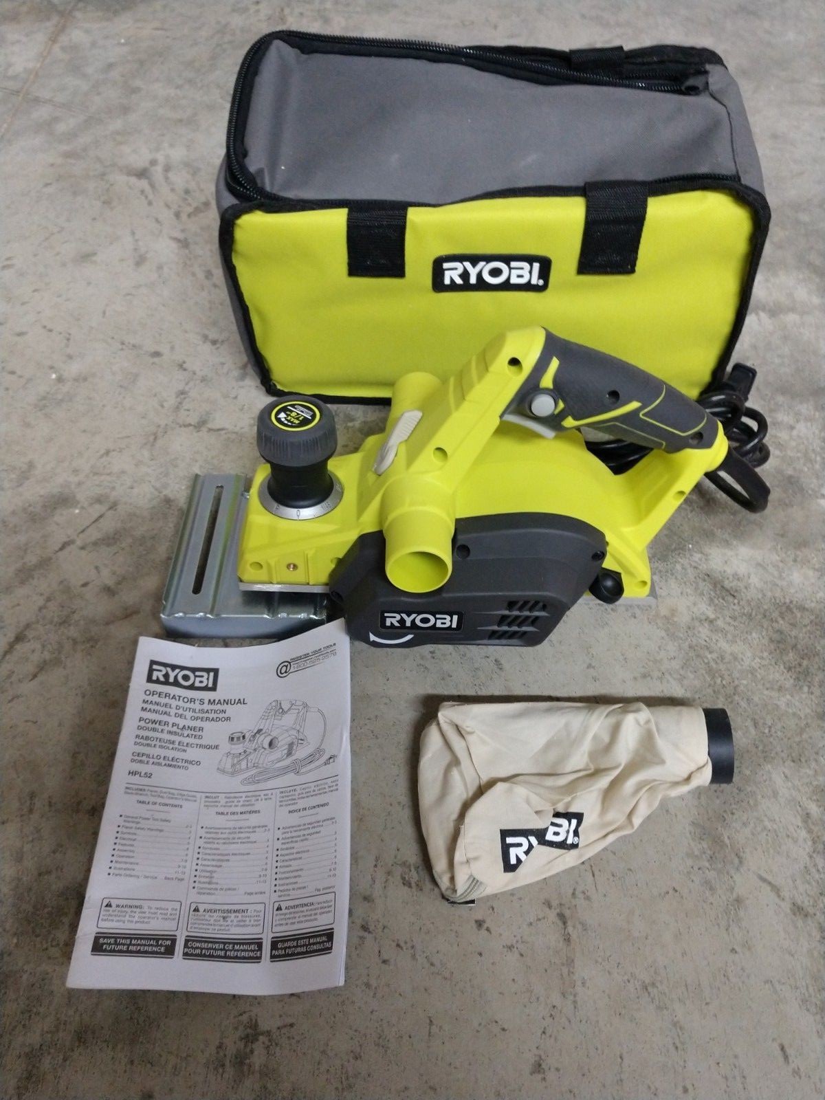 RYOBI 3 1/4 In. 6 Amp Hand Planer Model# HPL52K
