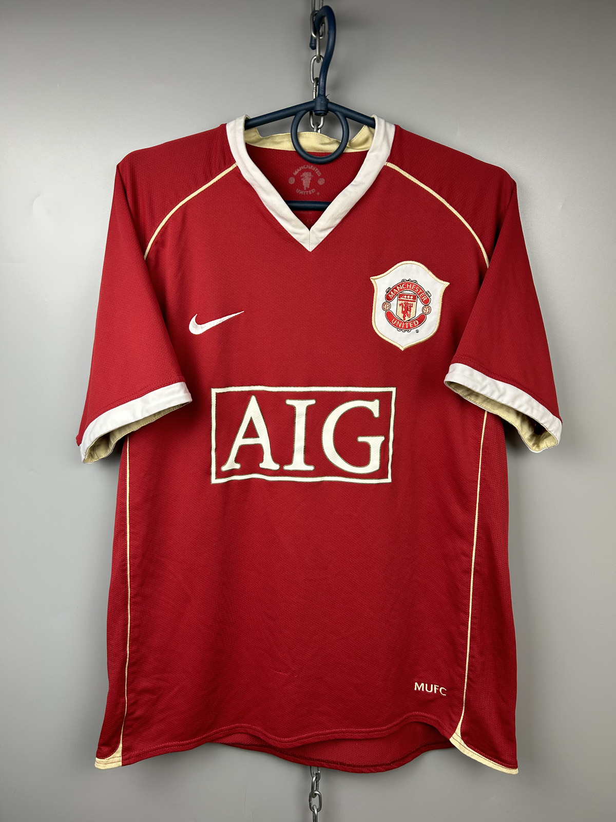 【BoB】Manchester United サイン入りジャージ M Autographed/Signed Wayne Rooney Manchester United Blue