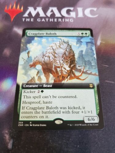 Cragplate Baloth 2x FOIL ZNR MTG Zendikar Rising Rare MINT green Cragplate Baloth 2x FOIL ZNR MTG Zendikar Rising Rare MINT green
