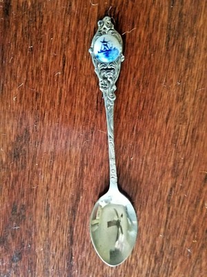 Dutch Windmill Silver Souvenir Teaspoon