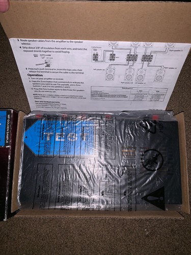 Rocketfish RF-SSVC4 4 Pair Stereo Speaker Selector Brand New