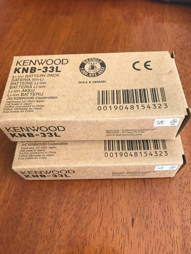 2x 2000mAh KNB-33L Li-Ion Two-Way Radio Battery for KENWOOD TK-2180 TK-3180