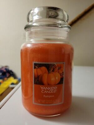 NEW YANKEE CANDLE Pumpkin Scented Large Jar Candle Burn 110-150 Hrs - 22 Oz