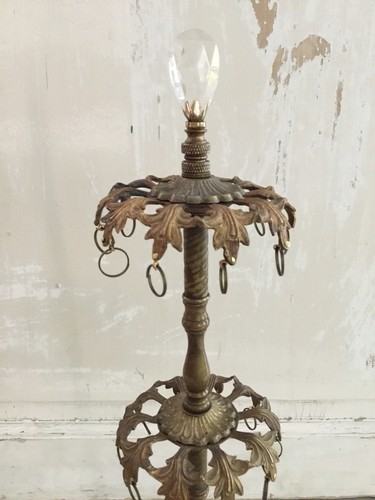 Antique Brass 3 Tier Revolving Earring Stand