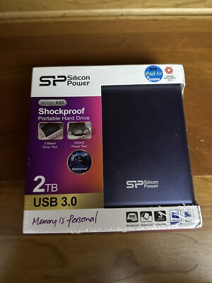 2TB Silicon Power Armor A80 Shockproof/Waterproof Portable HDD USB3.0