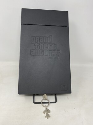 Grand Theft Auto IV GTA 4 Metal Bankers Lock Box 2 KEYS  KEY CHARM Game Art Book