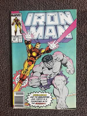 IRON MAN #247 (Marvel, 1989) IM & Hulk vs Madam Masque & the Maggia ~ Newsstand