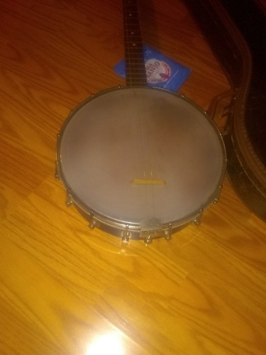 KAY 4 String Tenor Banjo 1950's  Very Good Condition case & new pack of strings