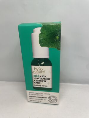 By Nature From New Zealand CICA+10% Niacinamide +Willow Bark Calming Serum 07/25