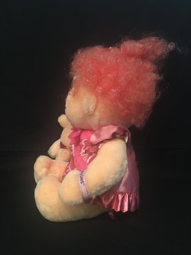 Kenner Hugga Bunch Huggins & Hug~A~Bye Baby plush Doll Vintage 1985 Pink Hair