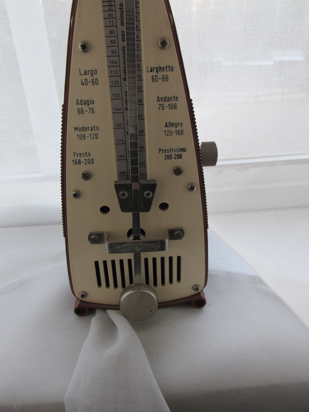 Vintage Mechanical Taktell Metronome from West Germany with original instruction