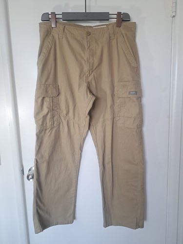 Wrangler Denim Cargo Tan Sz 32x30 Relaxed Fit