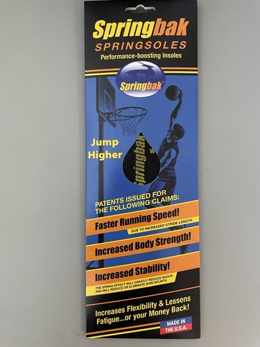 Springbak Springsoles - Performance Athletic Shoe Insoles. All sizes in stock!