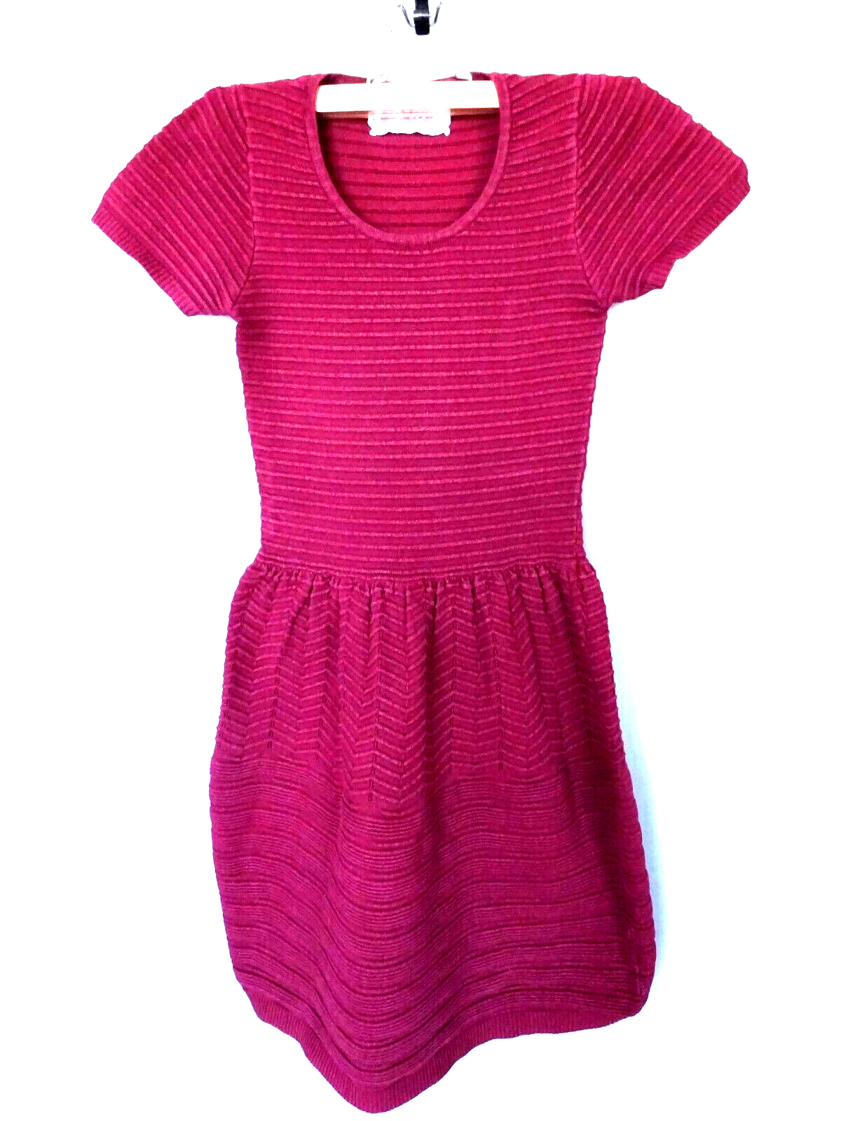 Robe rouge Bordeaux tissu pais