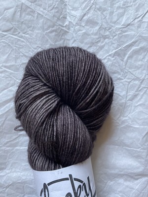 Plucky Knitter Feet, One Hit Wonder, SW merino wool/nylon, 425 yards, dark grey