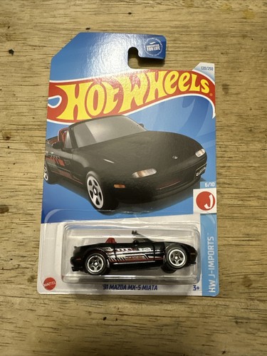 2024 Hot Wheels - '91 Mazda MX-5 Miata - (Black) - HW J-Imports #6/10 | eBay