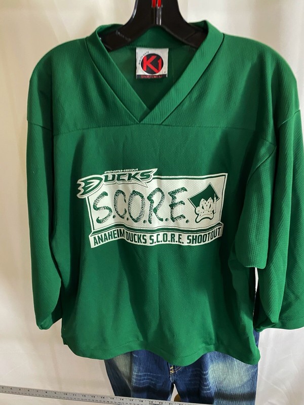 Anaheim Ducks Score SPORT JERSEY SHIRT Boys Small Hockey | eBay