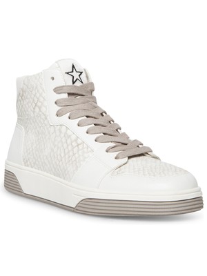 

STEVE MADDEN Женские спортивные кроссовки White Snake Freethrow Round Wedge Athletic Sneakers 5,5 M, Белый, FREE03S1