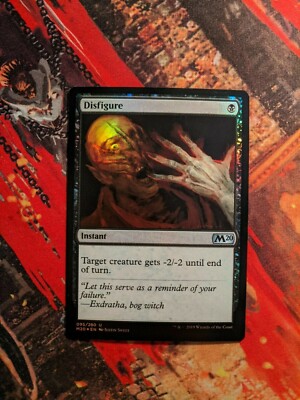 MTG Card: (1x) Disfigure (Core Set 2020) FOIL