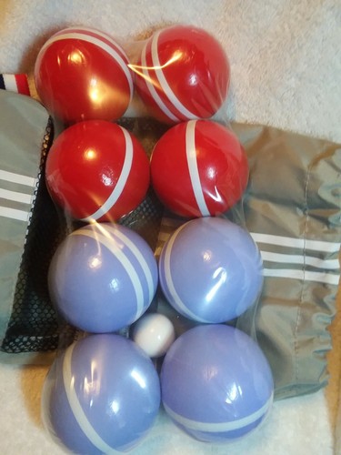 Mini Bocce Set Of 8 Wooden Balls NEW