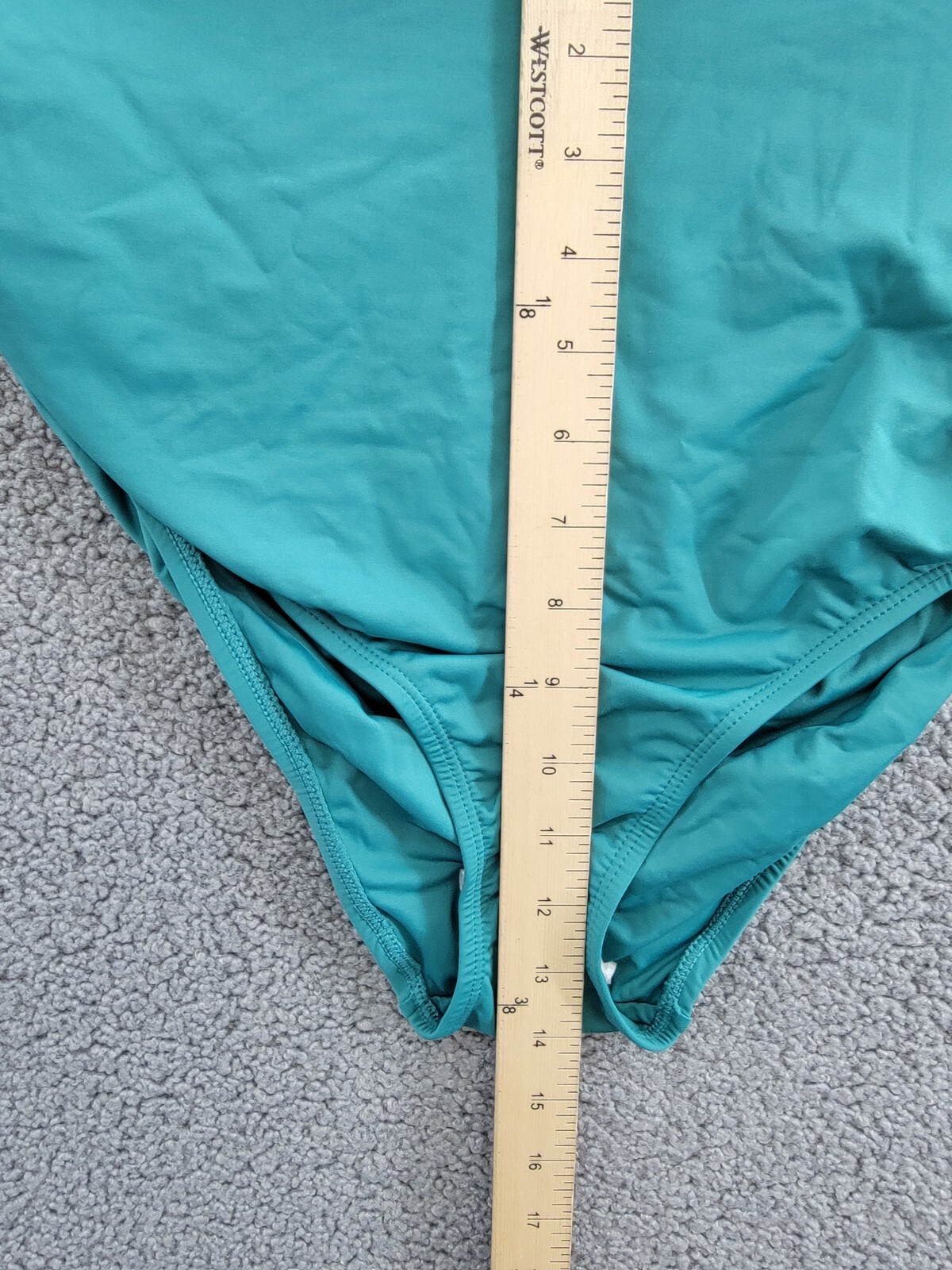 Anne Cole Plus Size Live In Color High-Waist Swim Bottoms Womens 16W Ocean Green - Picture 7 of 17