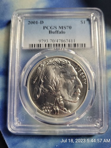 2001-D MS70 Buffalo Commemorative Silver Dollar PCGS | eBay