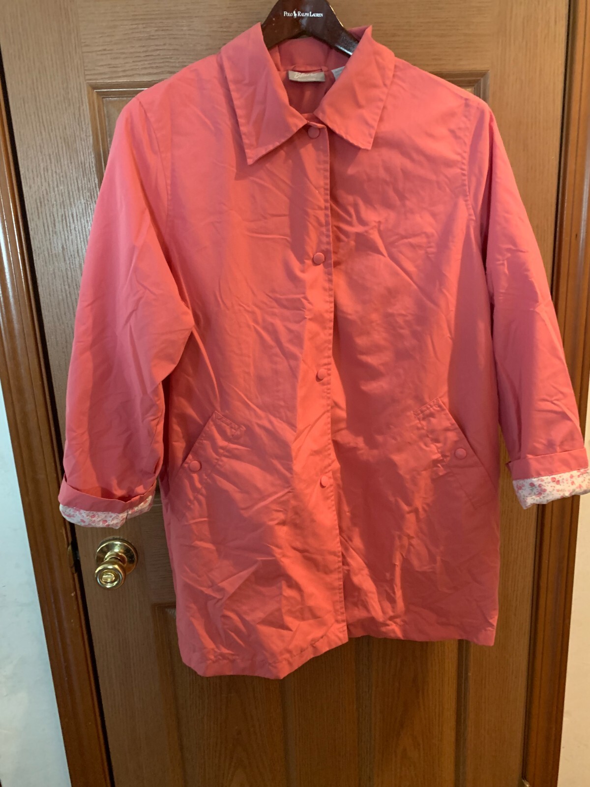 Raincoat With Floral Lining