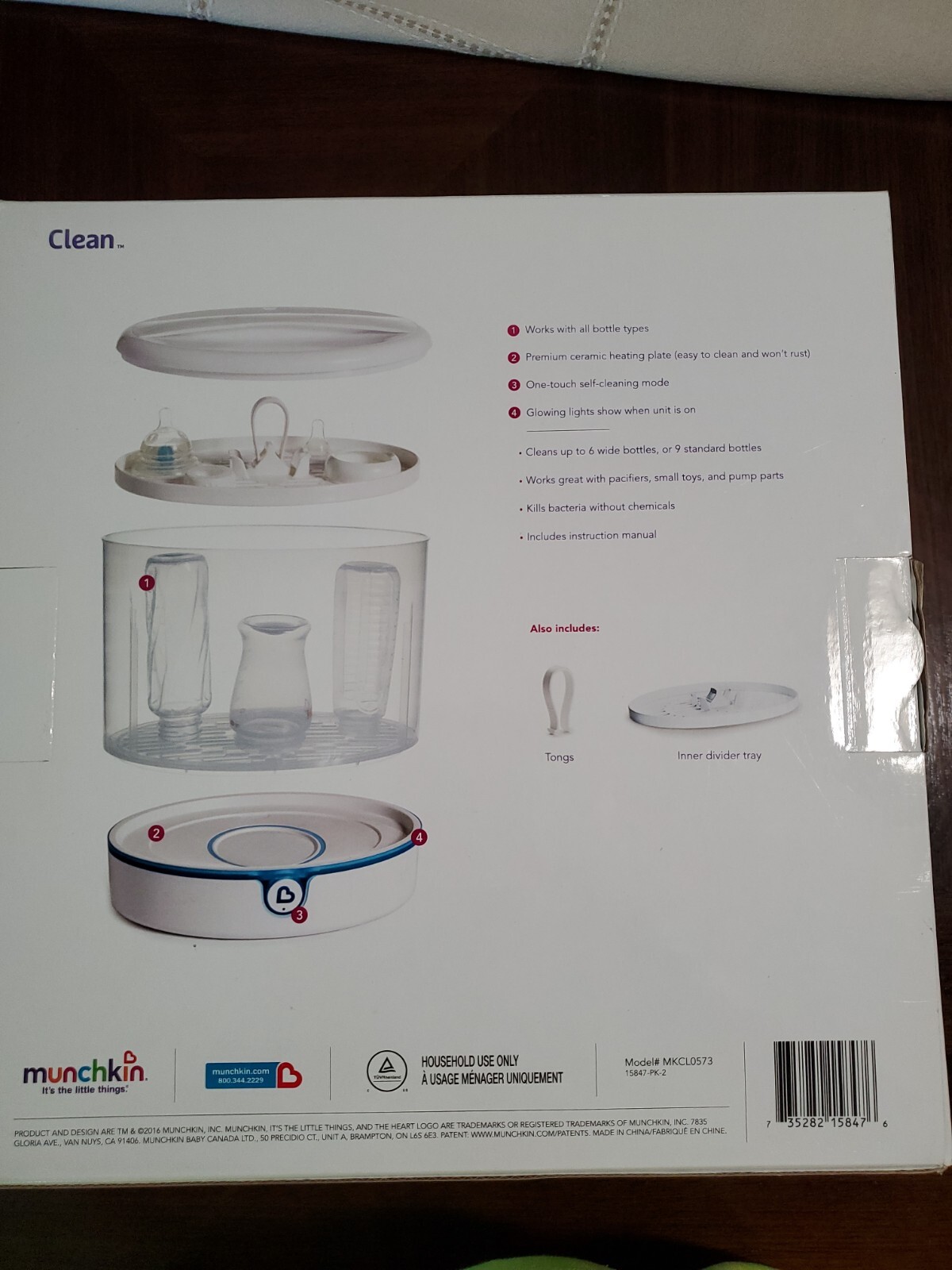 Munchkin clean hotsell electric sterilizer manual