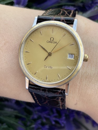 Omega De Ville Watch Quartz Cal.1444 Mens 32.5mm Swiss Made