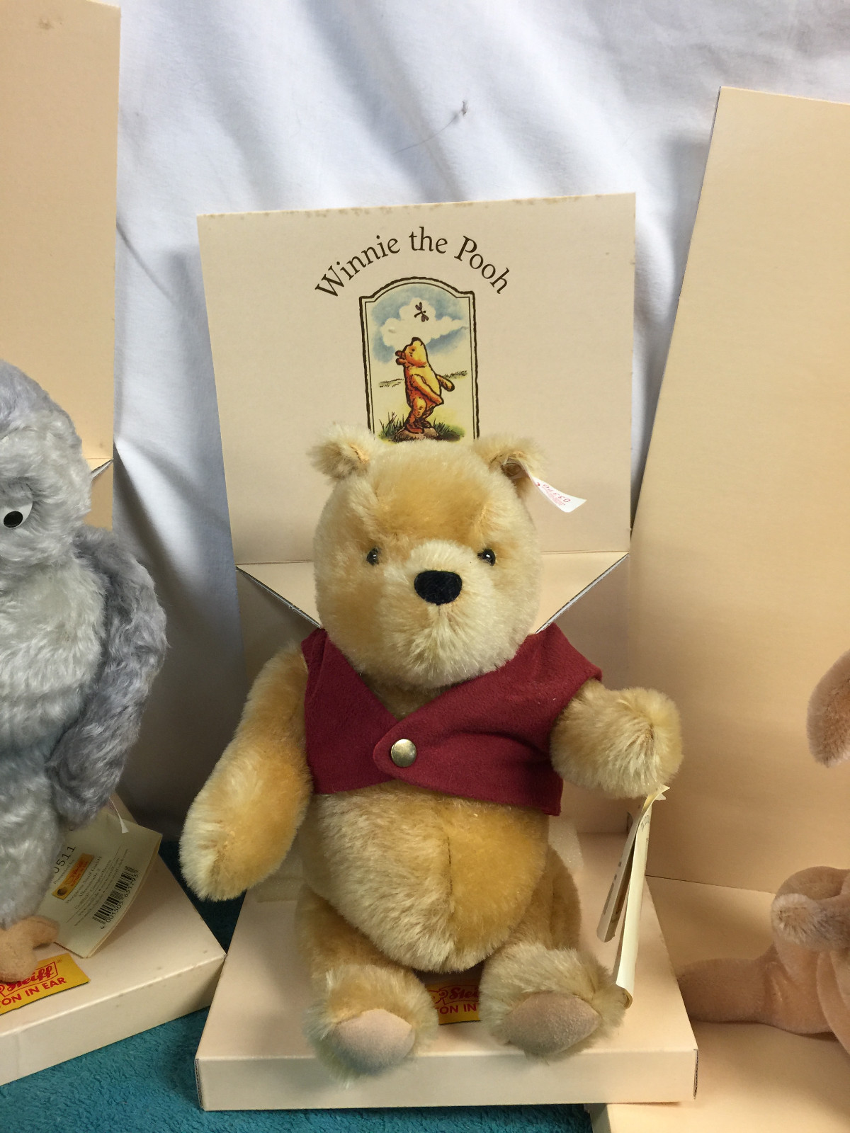 CLASSIC POOH- LTD ED STEIFF SET WINNIE TIGGER EEYORE PIGLET RABBIT OWL KANGA ROO