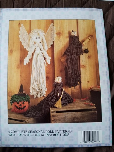 Lot of 4 Rag Mop Doll Pattern Books, Mopettes 1&2, Critters Musical, 27 Patterns