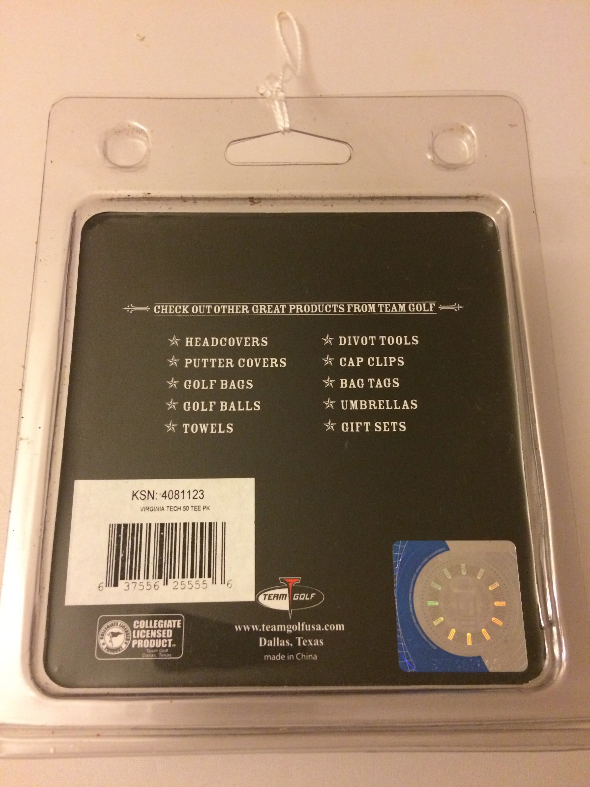 Virginia Tech Hokies Collegiate Tees 2 3/4” Golf Tees 50 Count New