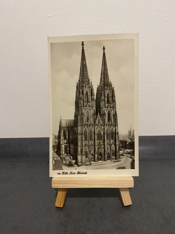 Vintage Postkarte KÃ¶Ln, Dom, Westseite, Kirche, Architektur, Stadt