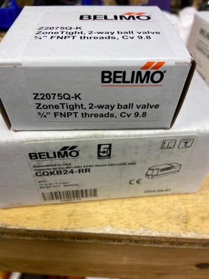 Belimo Z2075Q-K+CQKB24-RR | | ZoneTight | 0.75'' | 2 Way | 9.8 Cv | w/ Electronic