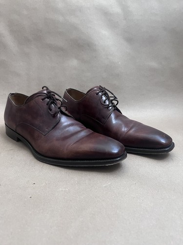Magnanni Leather Lace Up Derby Oxford Men display picture 2