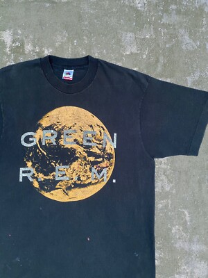 Vintage REM Green Band Tee 1988 Album Promo Tee T-shirt (L)