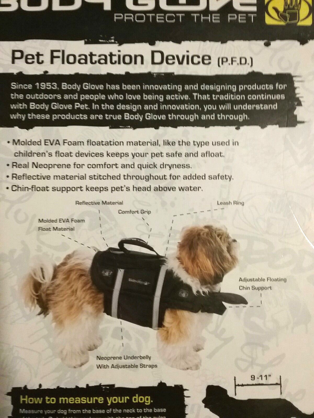 Body Glove Pet Dog Neoprene Life Vest Blue Flotation Device Sz S Small  PFD NWT