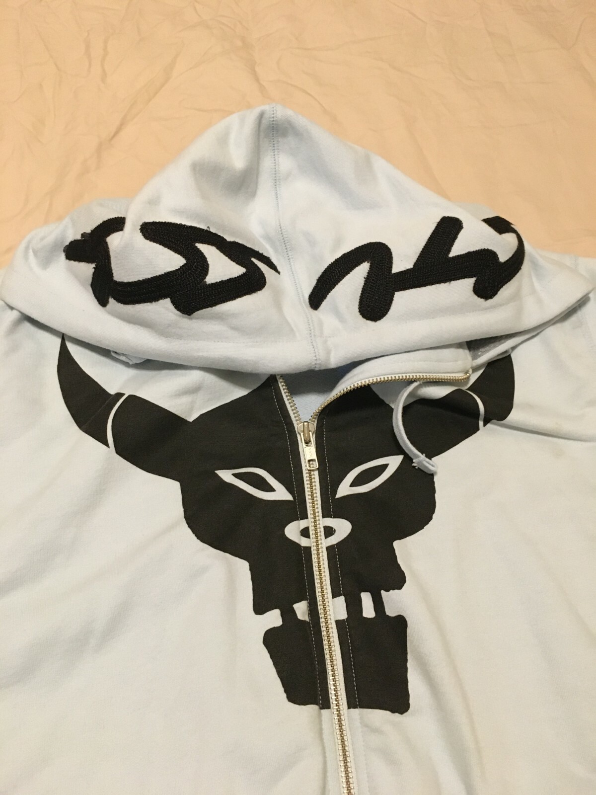 Vintage Stussy x Futura Cattle Zip-Up Hoodie Hooded Vintage Stussy x Futura Cattle Zip-Up Hoodie Hooded