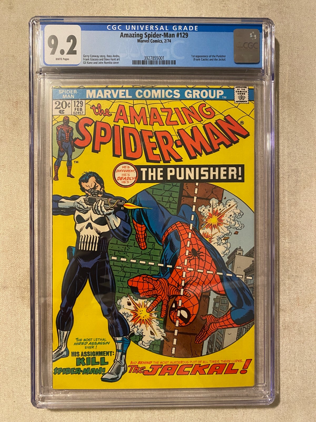 AMAZING SPIDER-MAN #129 CGC 9.2 1ST APPEARANCE OF THE