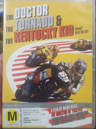 THE DOCTOR, THE TORNADO & THE KENTUCKY KID RARE DVD MOTOGP