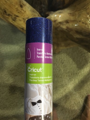 Cricut Glitter Iron on Blue Glitter